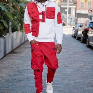 Life Code Utility Outfit ~ Hoodie with Vest x Cargo Pants